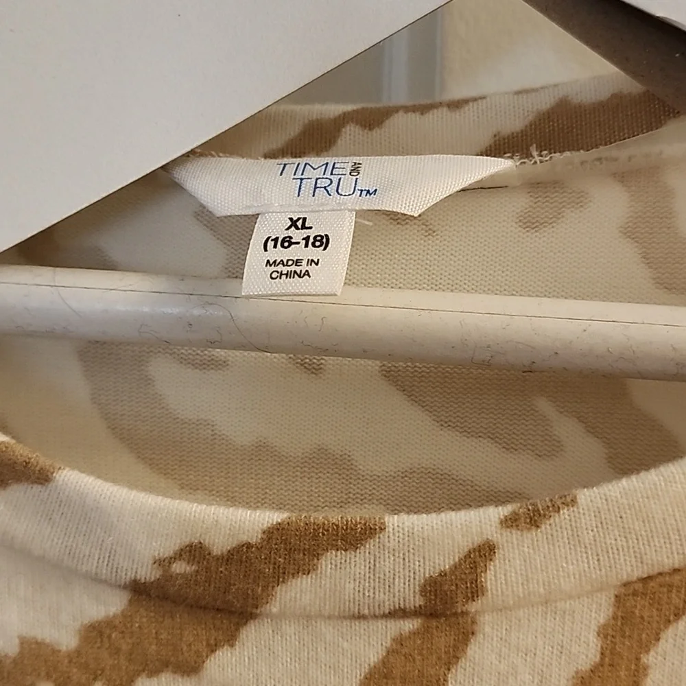 Time and Tru long sleeve shirt size XL 16 18 New with tags - Picture 3 of 10
